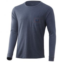 Huk Long Sleeve United Pocket Tee - Mens