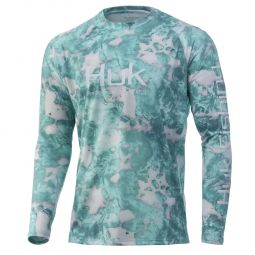 Huk Vented Mossy Oak Fracture Pursuit Long-Sleeve Shirt - Mens