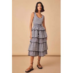 Andrea Dress - Black and White Gingham