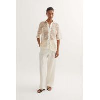 Giovanni Lace Shirt - Cream