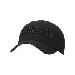 Hydrogen Mens Text Hat All Black