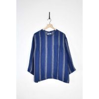 Indigo Stripe Pullover - Indigo/Natural