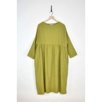 Herringbone Dress - Chartreuse