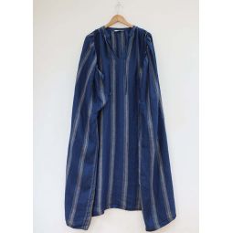 Indigo Stripe Dress - Natural x Indigo