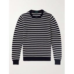 Striped Knitted Cotton Sweater