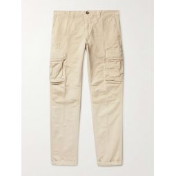 Slim-Fit Cotton and Linen-Blend Cargo Trousers