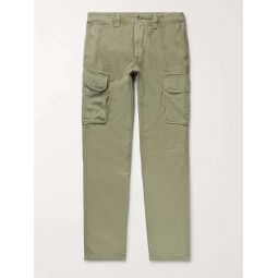 Slim-Fit Cotton and Linen-Blend Cargo Trousers