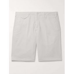 Slim-Fit Stretch-Cotton Twill Bermuda Shorts