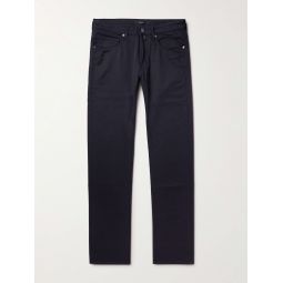 Slim-Fit Wool and Cotton-Blend Twill Trousers