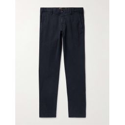 Slim-Fit Tapered Stretch-Cotton Trousers