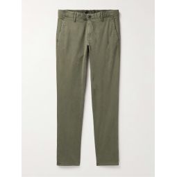 Slim-Fit Tapered Cotton-Blend Trousers