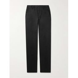 Tapered Stretch-Cotton Twill Trousers