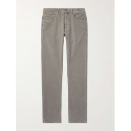 Slim-Fit Cotton-Blend Corduroy Trousers