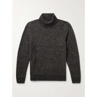 Donegal Merino Wool and Cashmere-Blend Rollneck Sweater