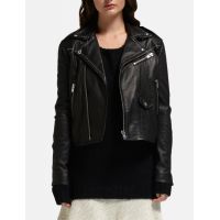 Blondie Stud Leather Jacket - black