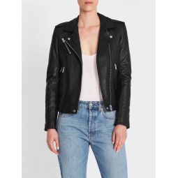 Newhan Leather Jacket - black