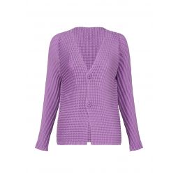 WOOL LIKE PLEATS CARDIGAN