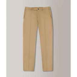 Slim-fit certified Royal Batavia cotton trousers