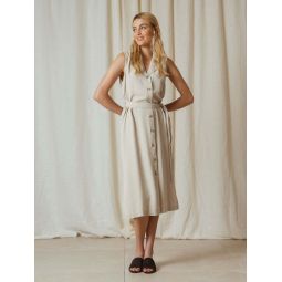 Pique Belted Dress - Piedra