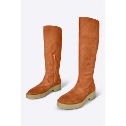FLETCHER TALL SUEDE BOOT - Tawny