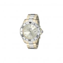 Men's Pro Diver Stainless Steel Gold Dial Watch