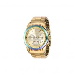 Men's Specialty Chronograph Stainless Steel Gold-tone Dial Watch