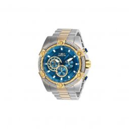 Men's Bolt Chronograph Stainless Steel Blue Dial Watch