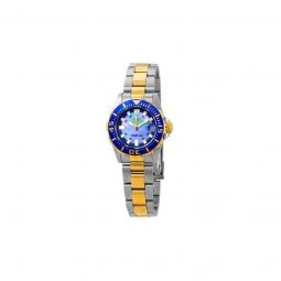 Women's Pro Diver Stainless Steel Blue Mother of Pearl Dial Watch