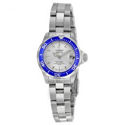 Pro Diver Silver Dial Stainless Steel Ladies Watch
