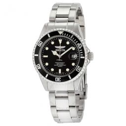 Pro Diver Black Dial Mens Stainless Steel Mens Watch