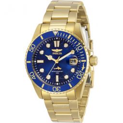 Pro Diver Quartz Blue Dial Gold-tone Ladies Watch