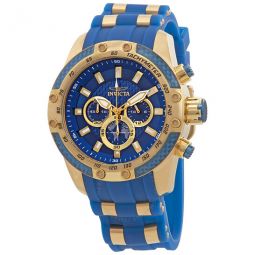 Speedway Chronograph Blue Dial Two-Tone Mens Watch