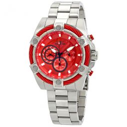 Bolt Chronograph Red Dial Mens Watch