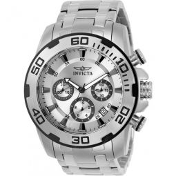 Pro Diver Chronograph Silver Dial Mens Watch