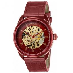 Specialty Hand Wind Red Dial Mens Watch