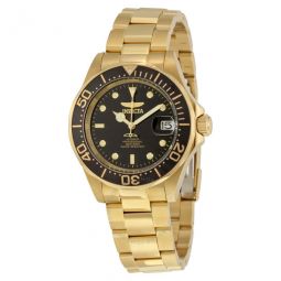 Pro Diver Automatic Black Dial Gold-plated Mens Watch