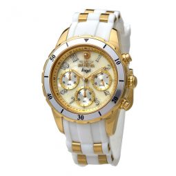Angel Chronograph White Oyster Dial Ladies Watch