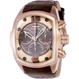 Lupah Chronograph Rose Gold-tone Dial Mens Watch