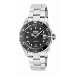 Pro Diver Automatic Black Dial Stainless Steel Mens Watch