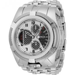 Bolt Chronograph Antique Silver Dial Stainless Steel Mens Watch