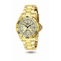Sapphire Diver Champagne Dial Yellow Gold-plated Mens Watch