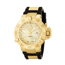 Subaqua Mother of Pearl Dial Black Polyurethane Mens Watch
