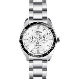 Specialty GMT Date Day Quartz Silver Dial Mens Watch