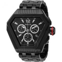 Speedway Chronograph Date Quartz Black Dial Mens Watch