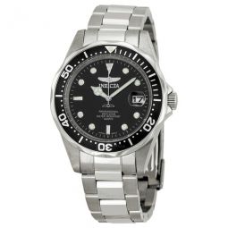 Open Box - Pro Diver Black Dial Stainless Steel Mens Watch