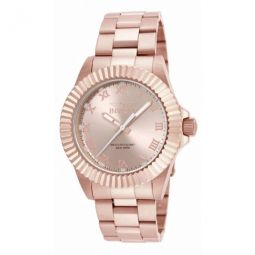 Pro Diver Rose Dial Rose Gold-tone Mens Watch