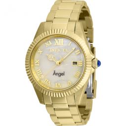 Angel Quartz White Dial Ladies Watch