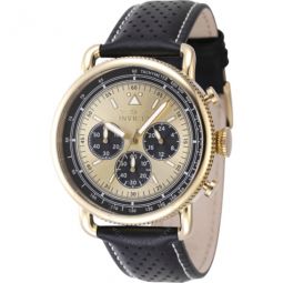 Speedway Zager Exclusive Chronograph Quartz Gold Dial Mens Watch