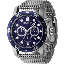 Pro Diver Chronograph Date GMT Quartz Blue Dial Mens Watch