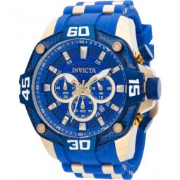 Pro Diver Chronograph GMT Date Quartz Blue Dial Mens Watch